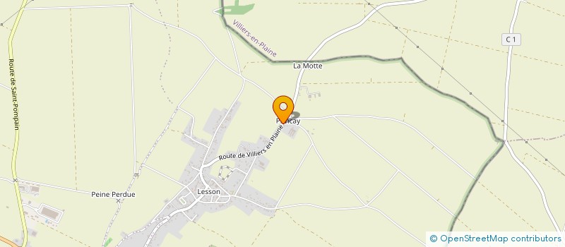 localisation de l'entreprise SCI LES 100 PAS  BENET