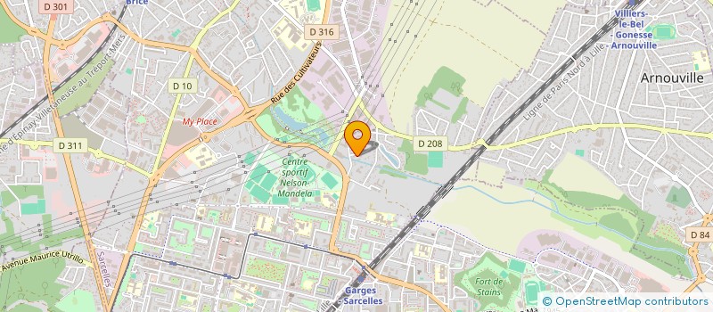 localisation de l'entreprise SCI LES 1001 NUITS à SARCELLES