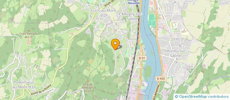 localisation de l'entreprise SCI LES 12 GROLLES  ALBIGNY-SUR-SAONE