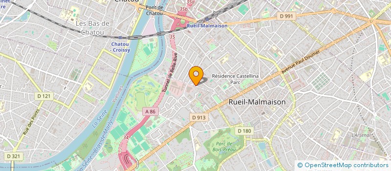 localisation de l'entreprise SCI LES 18 ARPENTS à RUEIL-MALMAISON