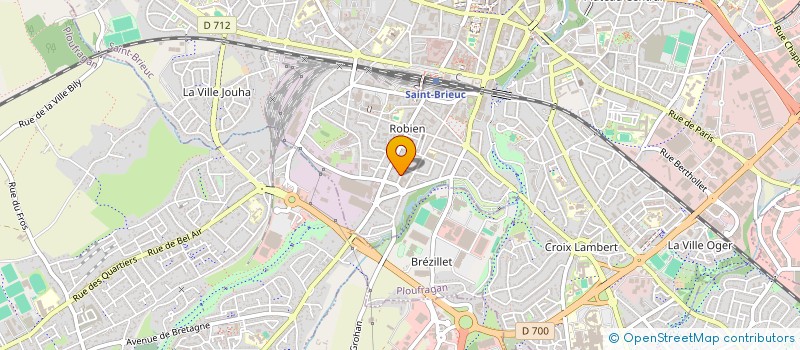 localisation de l'entreprise SCI LES 2 A à SAINT-BRIEUC