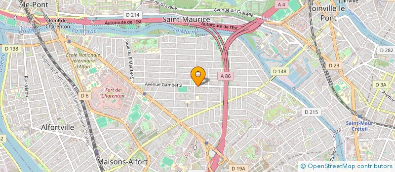 localisation de l'entreprise SCI LES 2 A à MAISONS-ALFORT