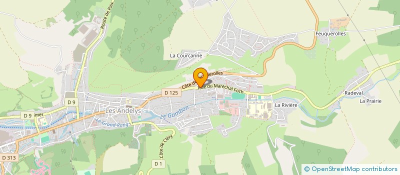 localisation de l'entreprise SCI LES 2 A à LES ANDELYS