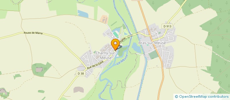 localisation de l'entreprise SCI LES 2 A  CHAMPNEUVILLE