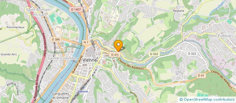 localisation de l'entreprise SCI LES 2 ACACIAS  VIENNE