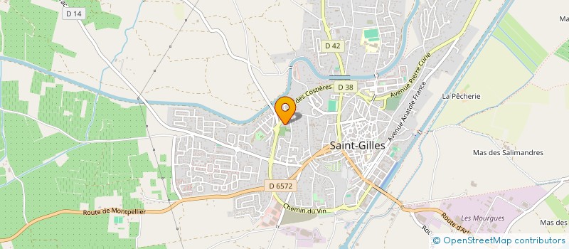 localisation de l'entreprise SCI LES 2 AISSES  SAINT-GILLES