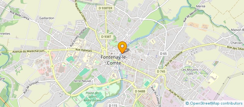 localisation de l'entreprise SCI LES 2 B  FONTENAY LE COMTE
