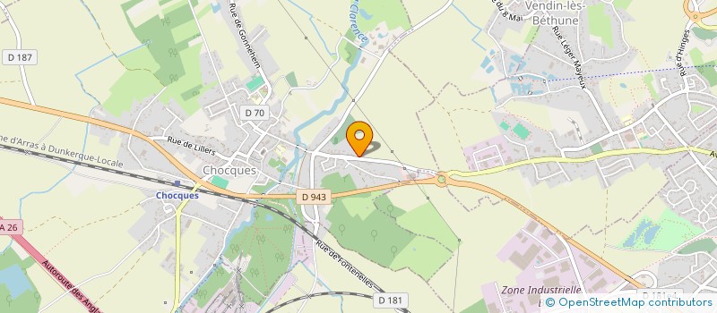 localisation de l'entreprise SCI LES 2 B  CHOCQUES