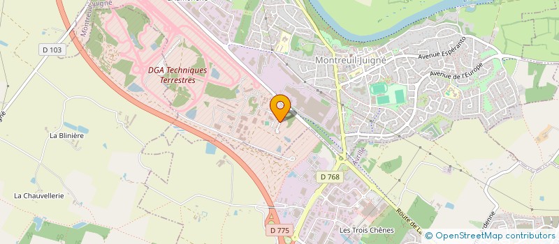 localisation de l'entreprise SCI LES 2 B A  SOULAIRE-ET-BOURG