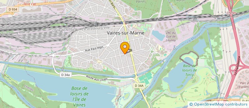 localisation de l'entreprise SCI LES 2 BG  VAIRES-SUR-MARNE