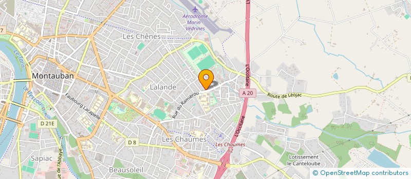localisation de l'entreprise SCI LES 2 C  MONTAUBAN