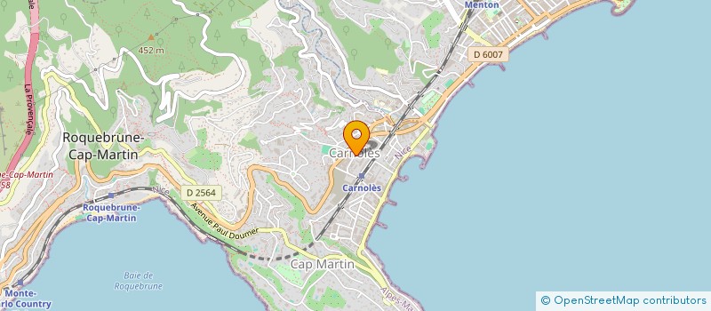 localisation de l'entreprise SCI LES 2 CARRE  ROQUEBRUNE-CAP-MARTIN