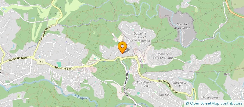localisation de l'entreprise SCI LES 2 CLES à VALBONNE