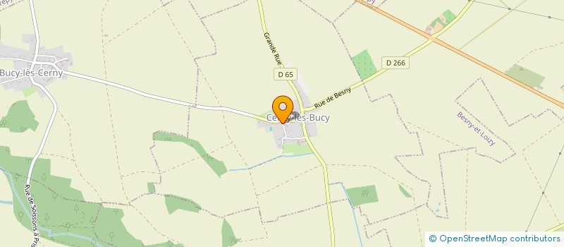 localisation de l'entreprise SCI LES 2 D  CERNY-LES-BUCY