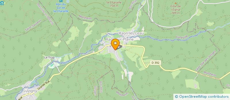 localisation de l'entreprise SCI LES 2 DOMS  RAON-SUR-PLAINE