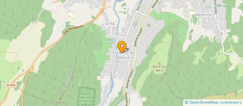 localisation de l'entreprise SCI LES 2 ECUREUILS à ECHENOZ-LA-MELINE