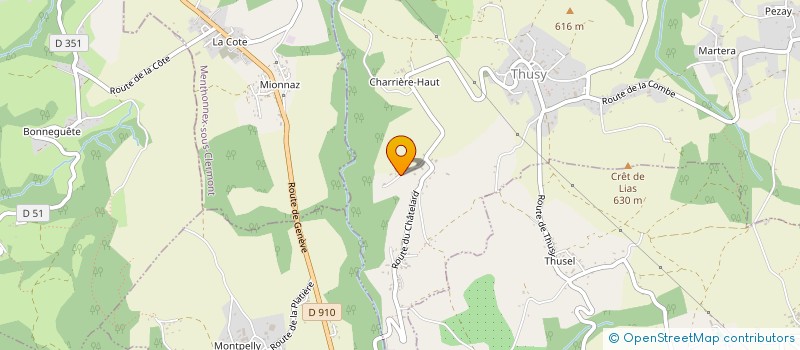 localisation de l'entreprise SCI LES 2 EDELWEISS  THUSY