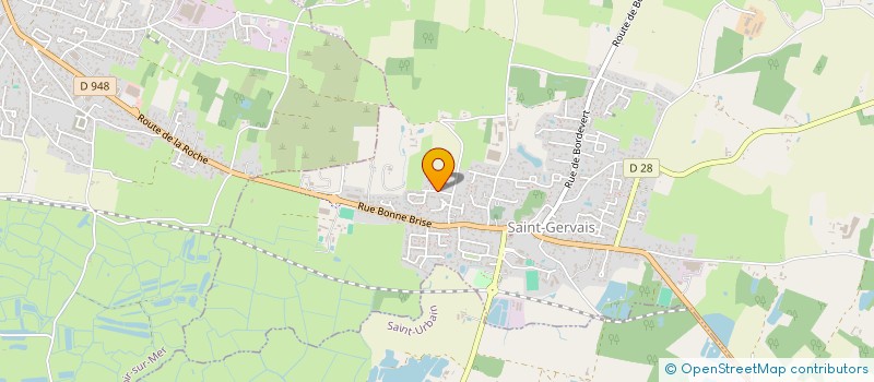 localisation de l'entreprise SCI LES 2 F  SAINT-GERVAIS