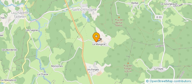 localisation de l'entreprise SCI LES 2 FRERES à SAINT-CHRISTOPHE