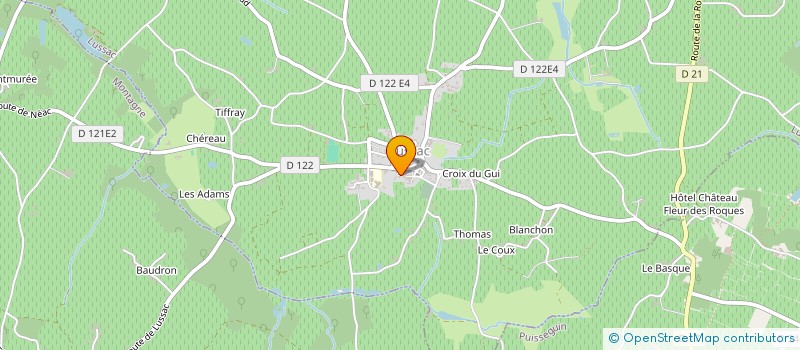 localisation de l'entreprise SCI LES 2 FRERES à LUSSAC