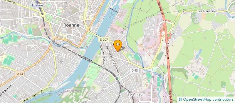 localisation de l'entreprise SCI LES 2 FRERES  LE COTEAU