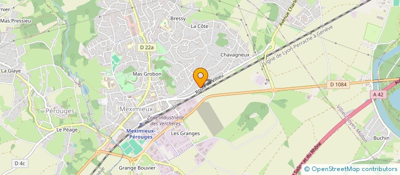 localisation de l'entreprise SCI LES 2 G ASSOCIES à MEXIMIEUX