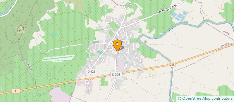 localisation de l'entreprise SCI LES 2 GO  ARGELIERS