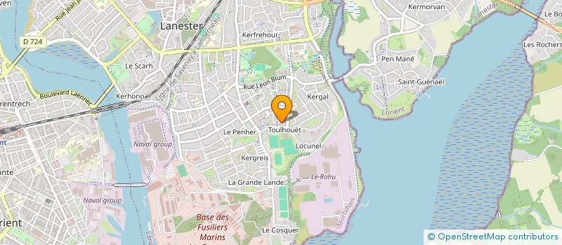 localisation de l'entreprise SCI LES 2 H  LANESTER