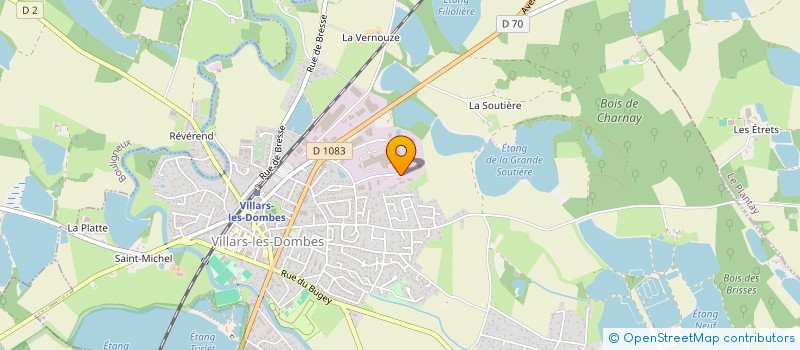 localisation de l'entreprise SCI LES 2 I à VILLARS-LES-DOMBES