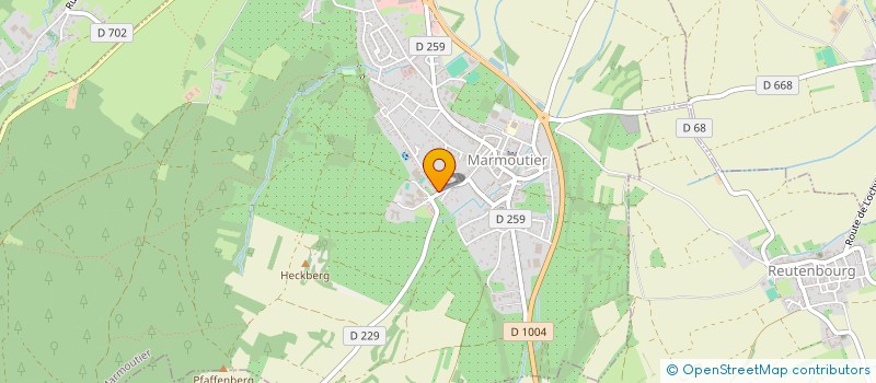 localisation de l'entreprise SCI LES 2 K  MARMOUTIER