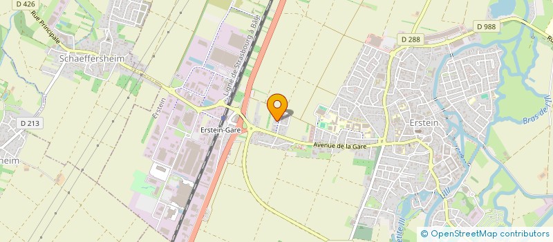 localisation de l'entreprise SCI LES 2 K  ERSTEIN