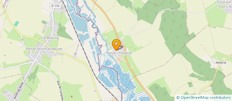localisation de l'entreprise SCI LES 2 L  NESLE-L'HOPITAL