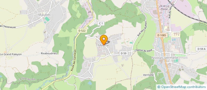 localisation de l'entreprise SCI LES 2 LOULOUS  MEYRIE