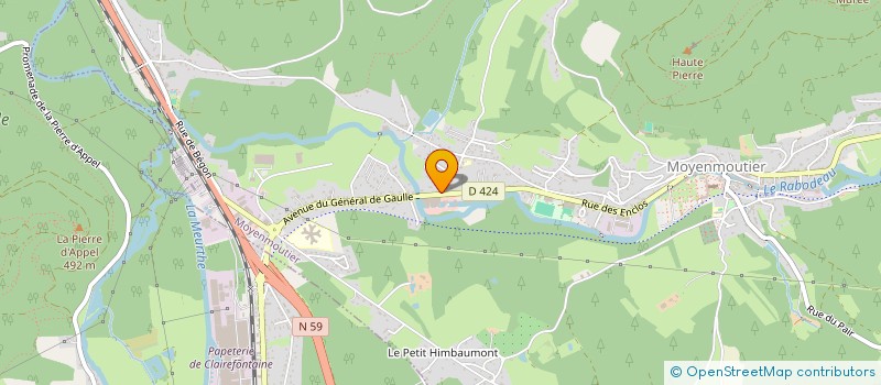 localisation de l'entreprise SCI LES 2 LOUPS  MOYENMOUTIER