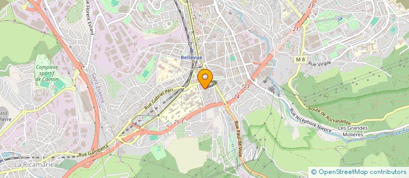 localisation de l'entreprise SCI LES 2 LUMIERES  SAINT-ETIENNE