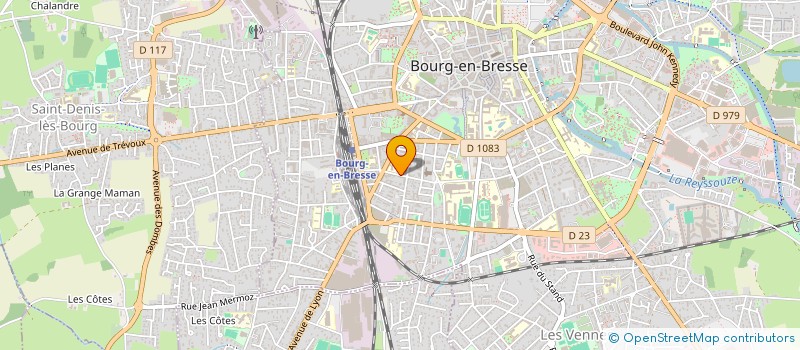 localisation de l'entreprise SCI LES 2 M à BOURG-EN-BRESSE