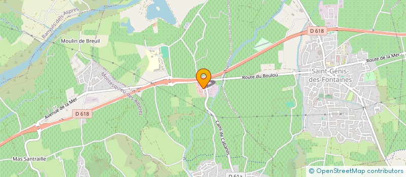 localisation de l'entreprise SCI LES 2 M  VILLELONGUE-DELS-MONTS