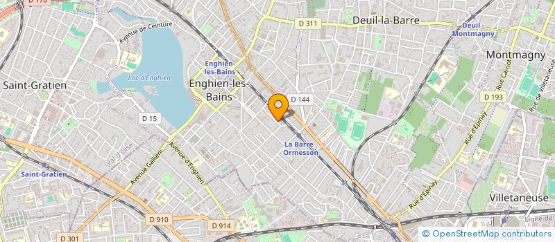 localisation de l'entreprise SCI LES 2 M à ENGHIEN-LES-BAINS