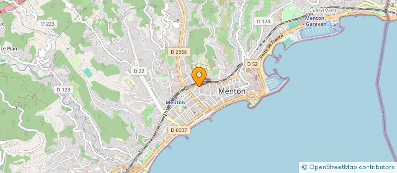 localisation de l'entreprise SCI LES 2 MA à MENTON