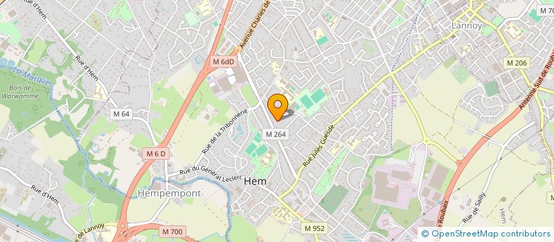 localisation de l'entreprise SCI LES 2 MA  HEM