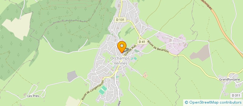 localisation de l'entreprise SCI LES 2 MA  ORCHAMPS-VENNES