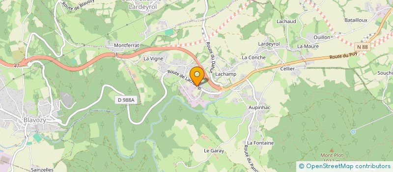 localisation de l'entreprise SCI LES 2 MARMOTTES  SAINT-PIERRE-EYNAC