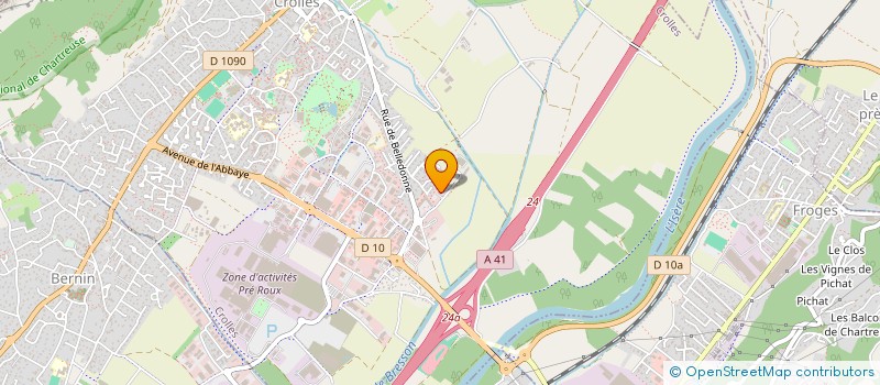 localisation de l'entreprise SCI LES 2 MASSIFS  CROLLES