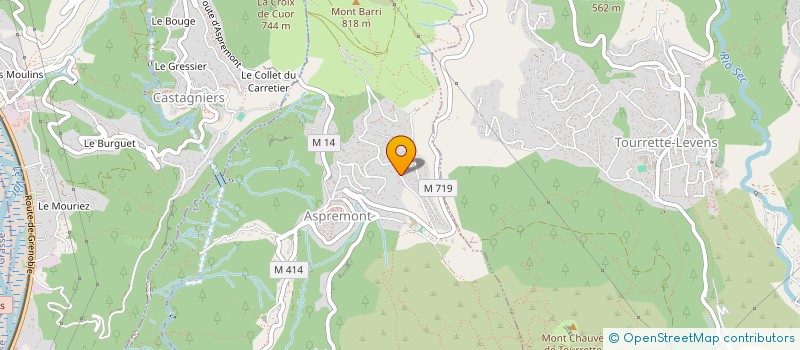 localisation de l'entreprise SCI LES 2 MERS à ASPREMONT