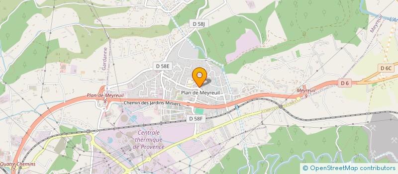 localisation de l'entreprise SCI LES 2 MITCH  MEYREUIL