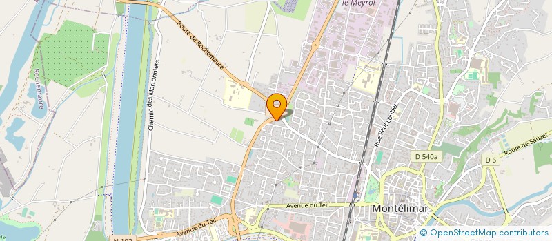 localisation de l'entreprise SCI LES 2 OURS  MONTELIMAR