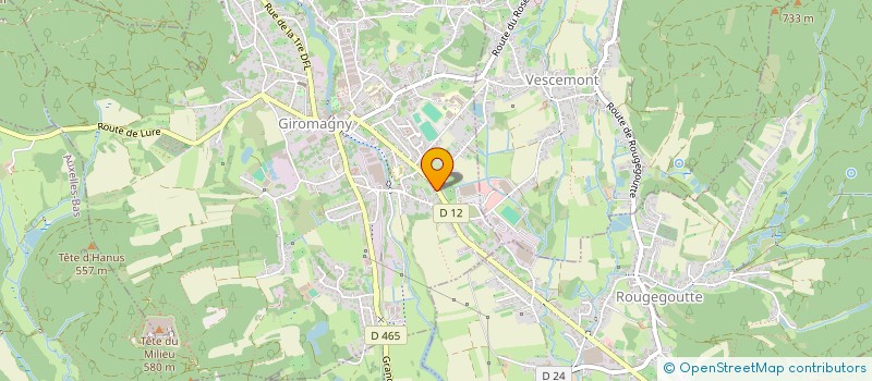 localisation de l'entreprise SCI LES 2 P à GIROMAGNY