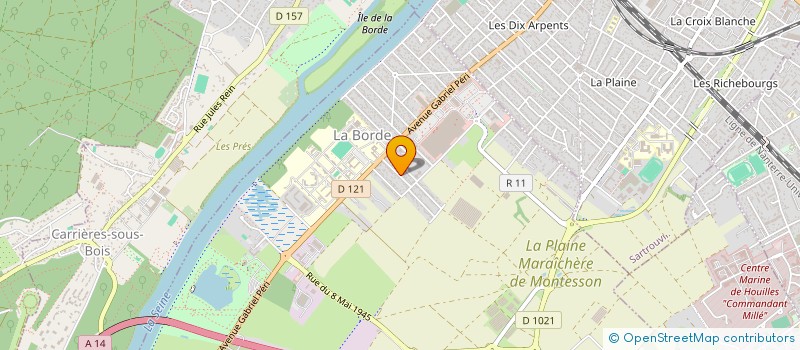 localisation de l'entreprise SCI LES 2 P  MONTESSON