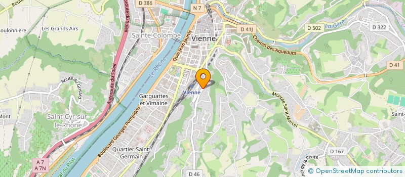 localisation de l'entreprise SCI LES 2 PONTS  VIENNE