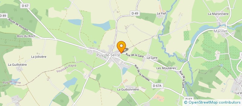 localisation de l'entreprise SCI LES 2 R  PUY-DE-SERRE